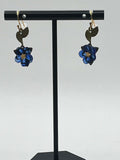 Michael Michaud Blue Violet Wire Earrings