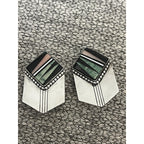 Sterling Silver Southwestern NA Multi-Stone Earrings