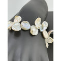 Vintage 925 Sterling Silver Baroque Freshwater Pearl Bracelet