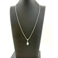 Nadine Leo Mississippi River Pearl Co Sterling Dangle Pearl Pendant Necklace