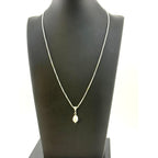 Nadine Leo Mississippi River Pearl Co Sterling Dangle Pearl Pendant Necklace
