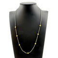 Sterling Silver and Brass Disc Necklace
