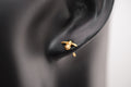 Catherine Weitzman 18K Gold Vermeil Bee Post Earrings