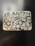 Mid Century Modern Pewter Brooch Signed August Wendell