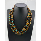 Navajo Mary W Roanhorse Handmade Tiger's Eye Necklace Set