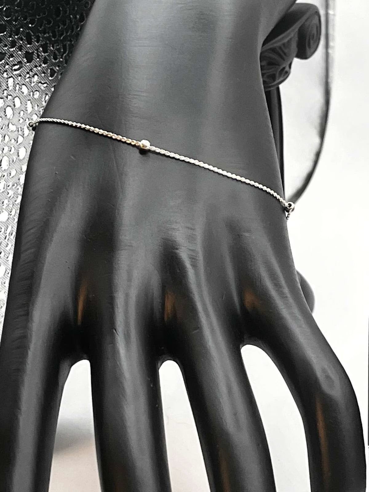 Vintage 925 Sterling Silver Dainty Italian Chain Bracelet
