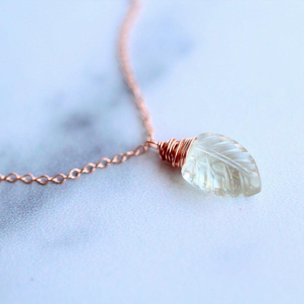Saressa Designs Palm Necklace - Prasiolite