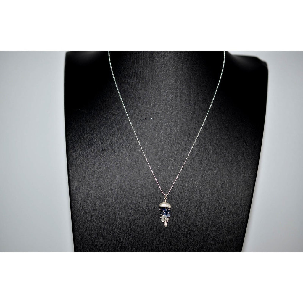 Catherine Weitzman Jellyfish Necklace-Sapphire-Unique