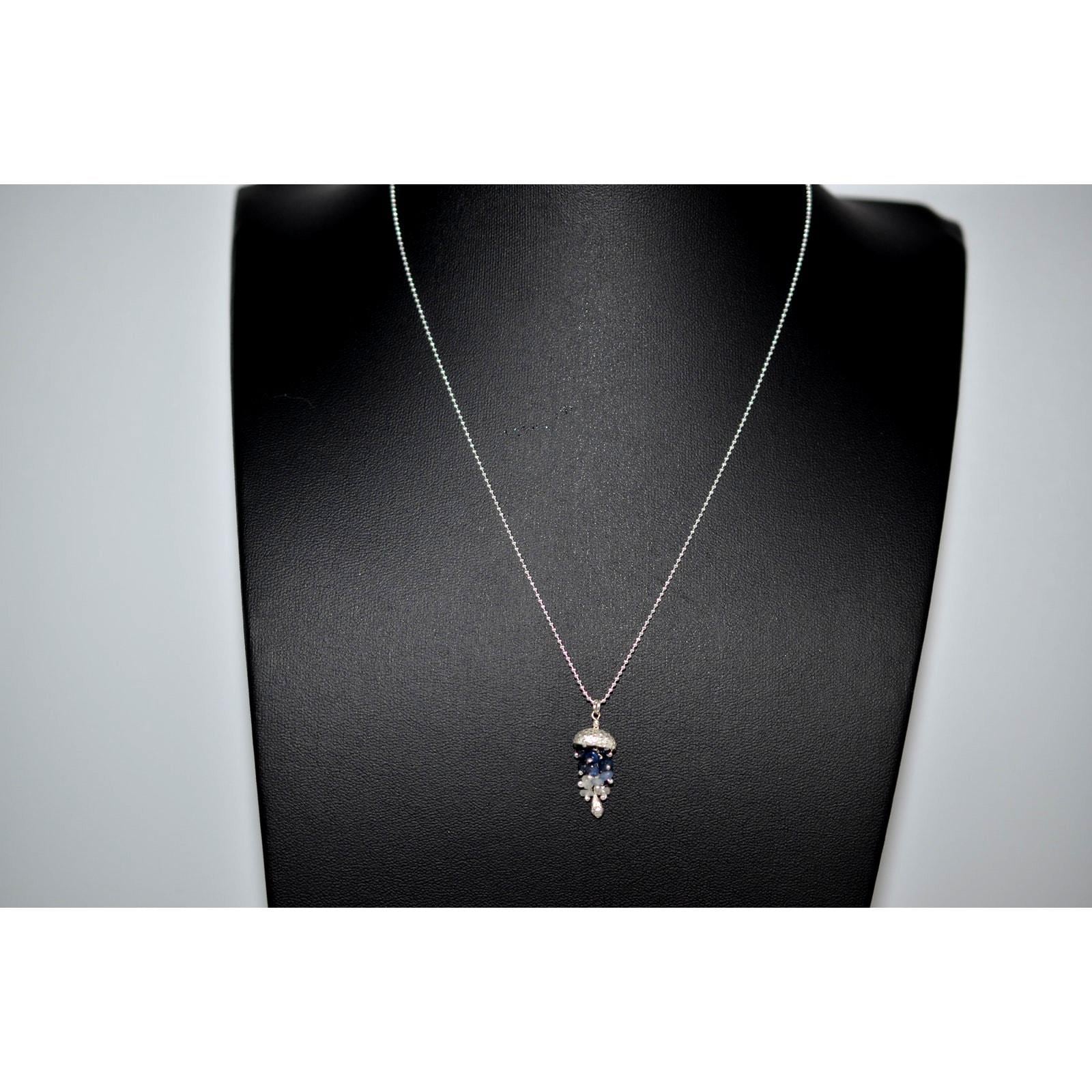 Catherine Weitzman Jellyfish Necklace-Sapphire-Unique