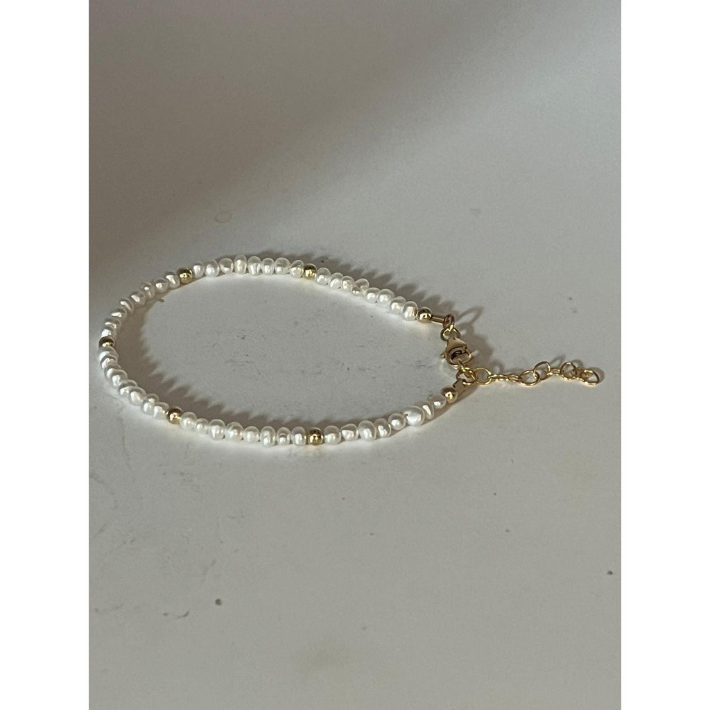 Freshwater Pearl Beaded Gold Filled Bracelet