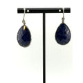 Silpada 925 Sterling Silver Blue Lapis CZ Dangle Earrings