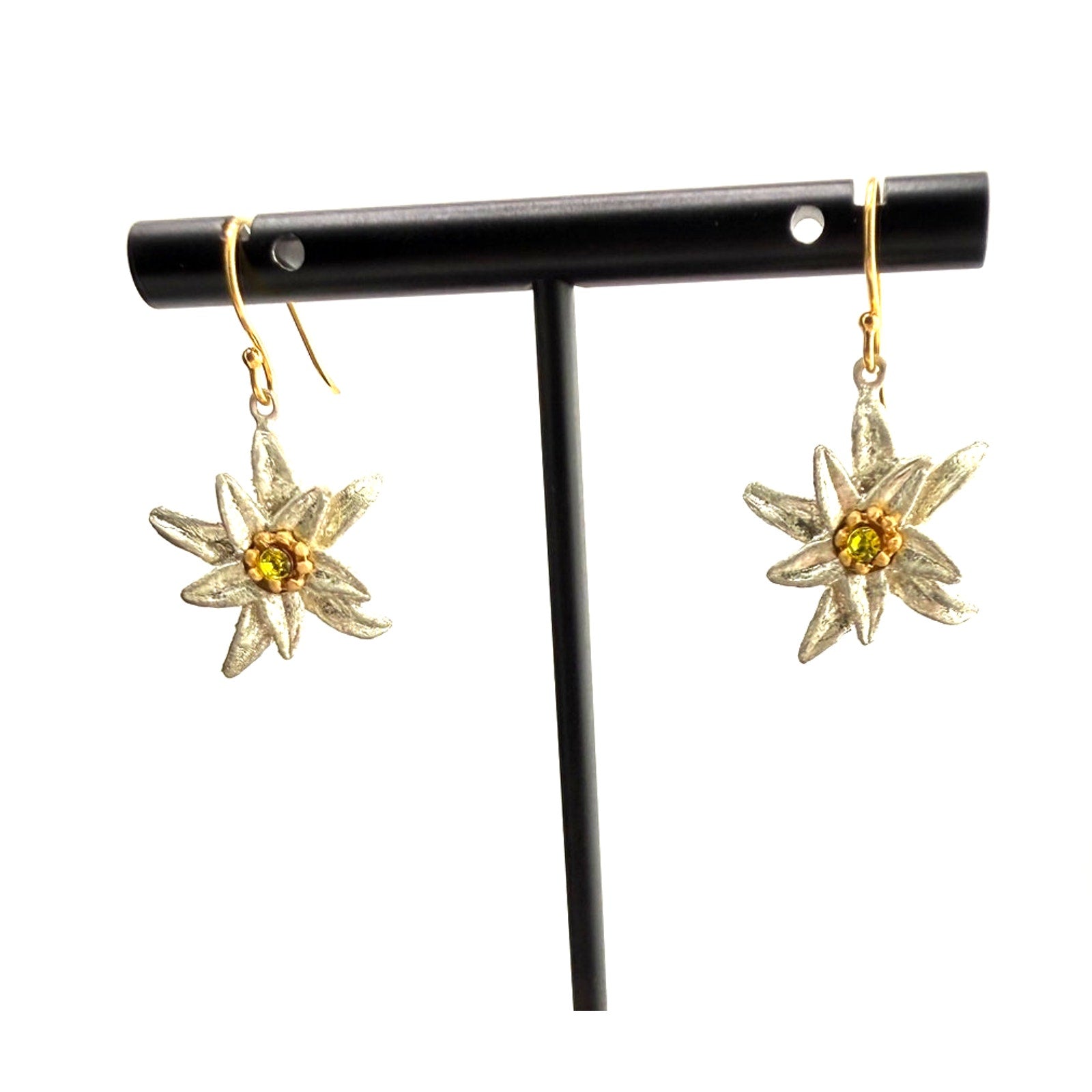 Michael Michaud Edelwiss Dangle Wire Earrings