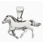 Sterling Silver Running Horse Pony Charm Pendant