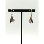 Michael Michaud Pink Lily of the Valley Wire Earrings