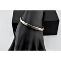 Vintage 925 Sterling Silver Mexico Engraved Bangle Bracelet