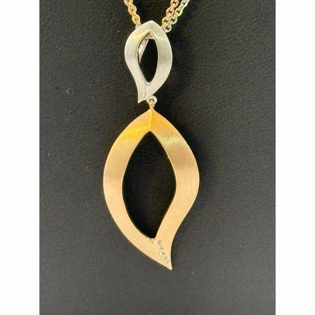 Breuning 925 Sterling, Gold Plated, Diamond Double Strand Necklace
