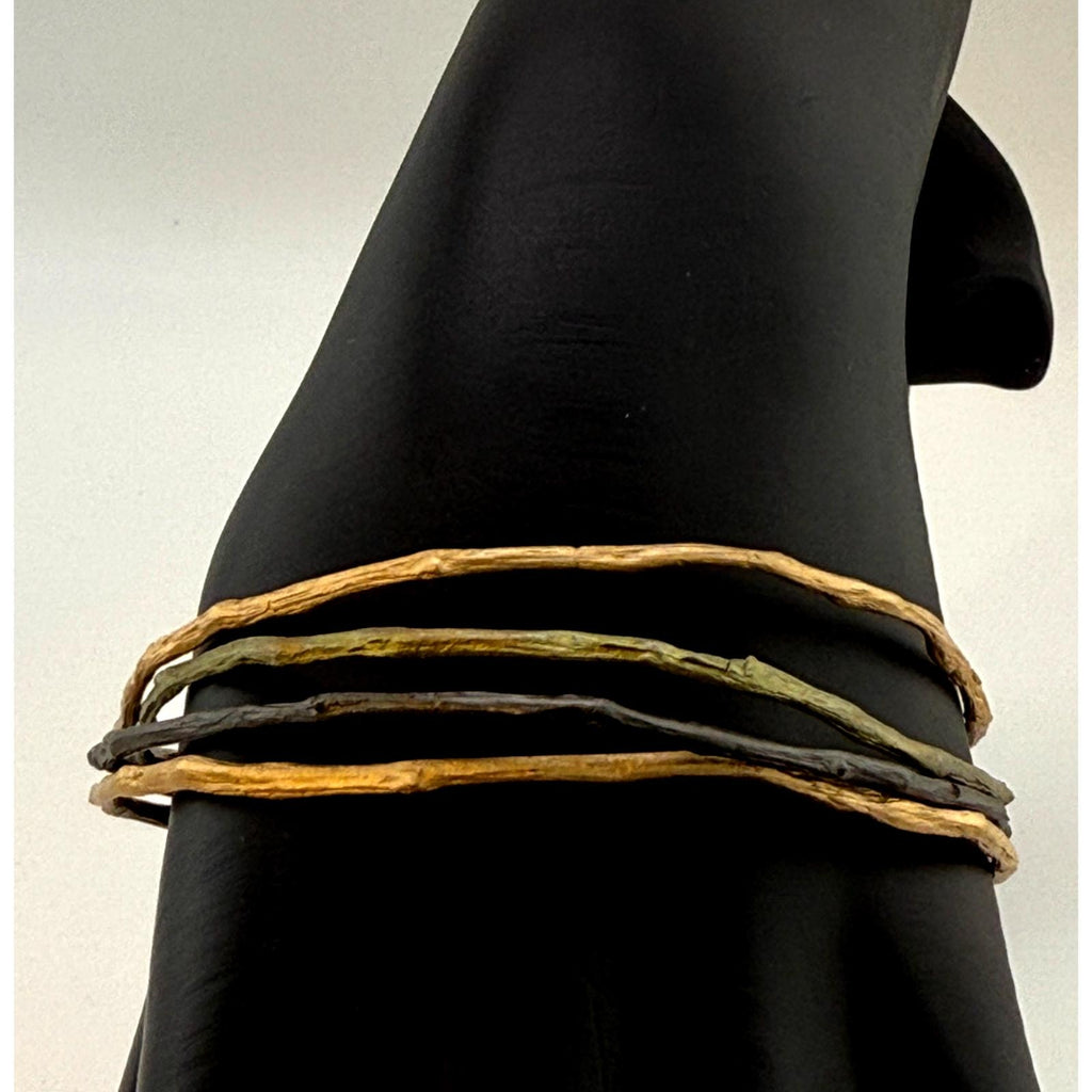 Michael Michaud Driftwood Bangles Set of 4 Bracelets