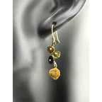 Michael Michaud Dainty Nasturtium Drop Wire Earrings