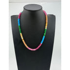 Native American Navajo Mary Roanhorse Multi-Color Beaded Necklace