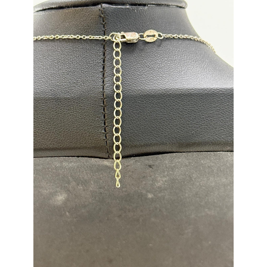 925 Sterling Silver Heart Gymnastics Pendant Necklace