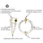 Gold & Honey Gala Bamboo Lucite Earrings