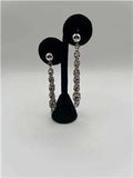 Vintage Signed Accessocraft NYC Rare Silver Tone Link Screw Back Earrings