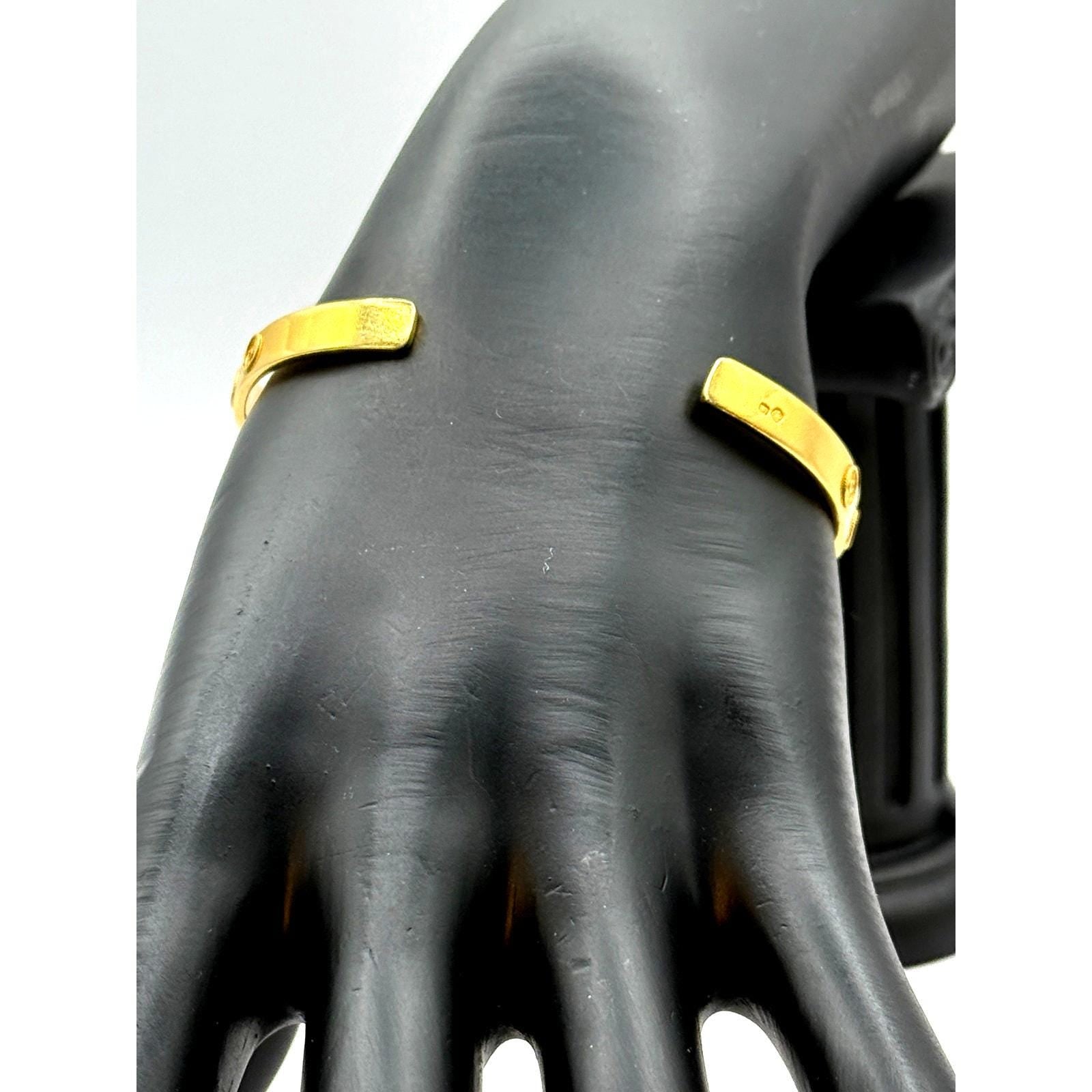 Portuguese Gold Plated Sterling Silver Bangle Bracelet