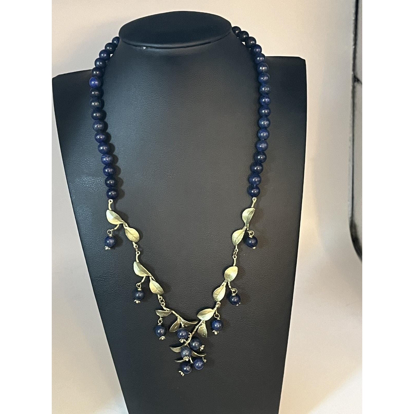 Michael Michaud Blueberry Bead Lapis Necklace