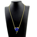 Michael Michaud Wild Violet Single Flower Pendant Necklace