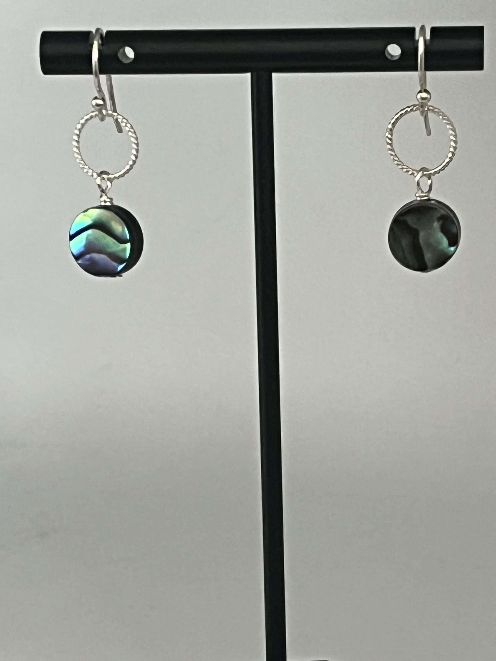 Barse 'Loop De Loop' Abalone Earrings
