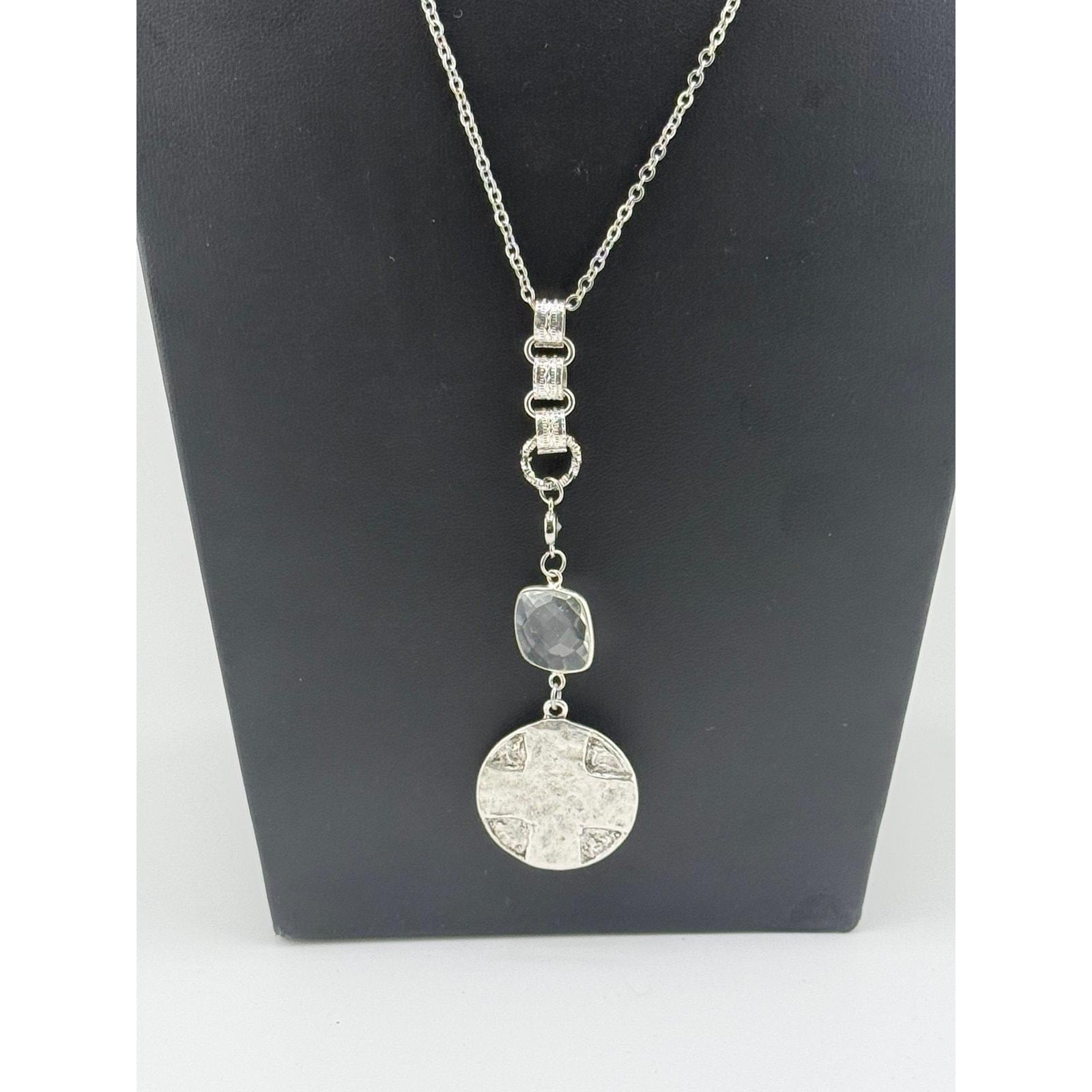 VB&Co Lord’s Prayer Silver Christian Medallion Pendant Necklace