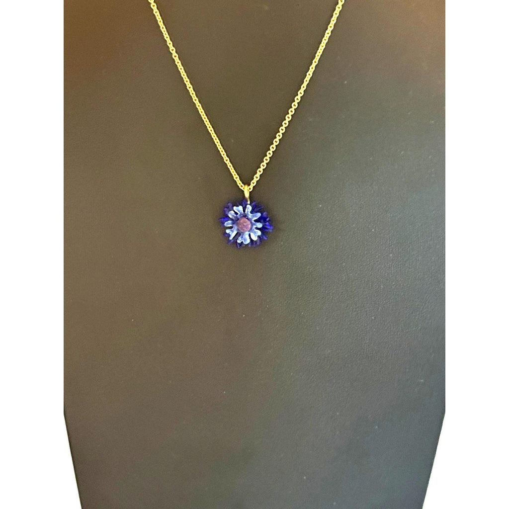 Michael Michaud 16-18" Cornflower Pendant Necklace