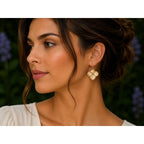 Michael Michaud Special Edition Hydrangea Petal Wire Drop Earrings
