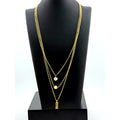 Karine Sultan Multi Layer 24K GP Boho Necklace