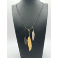Michael Michaud Feather Tricolor Pendant On Chain - 20"