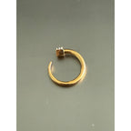 Zenzii Crystal studded nail ring size 6