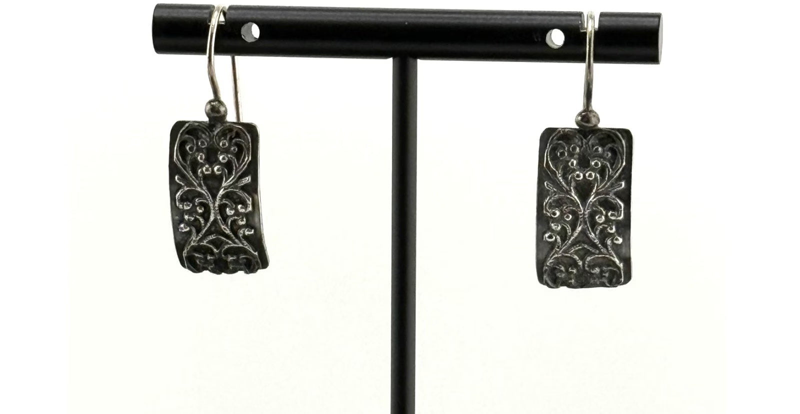 Silpada 925 Sterling Silver Heart Scroll Earrings
