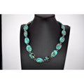 Navajo Handmade Tibetan Turquoise Sterling Necklace