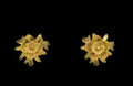Michael Michaud Mums Stud Earrings (Yellow)