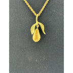 Michael Michaud Golden Pear Pendant Necklace