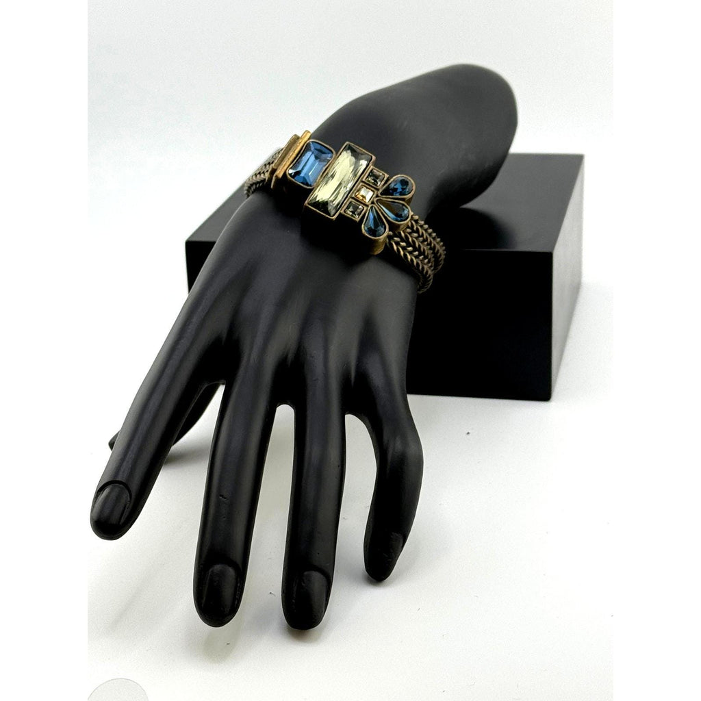 Silpada KR Brass & Swarovski Crystal Multi-Color Bracelet
