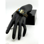 Silpada KR Brass & Swarovski Crystal Multi-Color Bracelet
