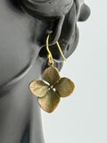 Michael Michaud Hydrangea Petal Wire Drop Earrings