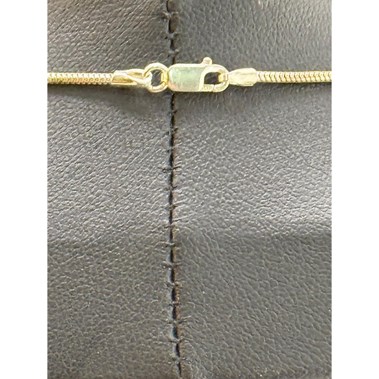Vintage Sterling Silver Mother of Pearl Pendant Necklace