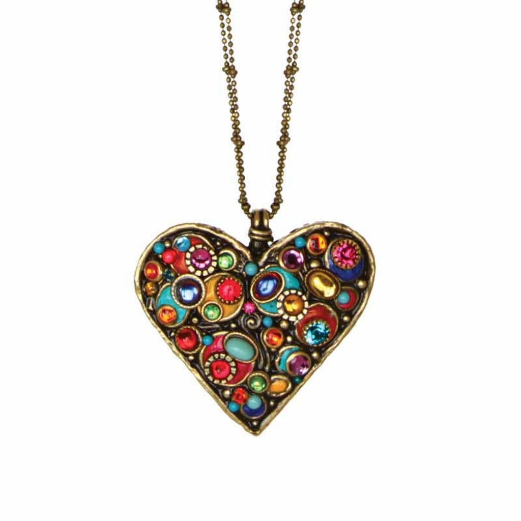 Michal Golan Large Confetti Heart Necklace