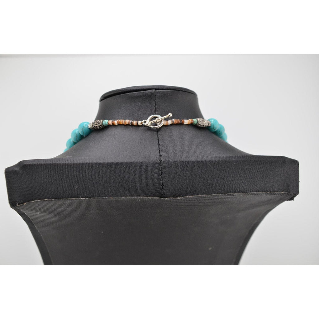 Vintage Native American Navajo Tumbled Howlite Necklace