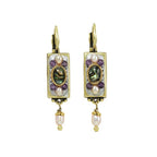Michal Golan Amethyst Bar Earrings