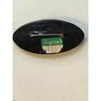 Vintage Hand Painted Russian Lacquer Troika Brooch