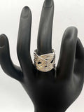 Vintage 925 Sterling Silver Weave Size 7.75 Ring