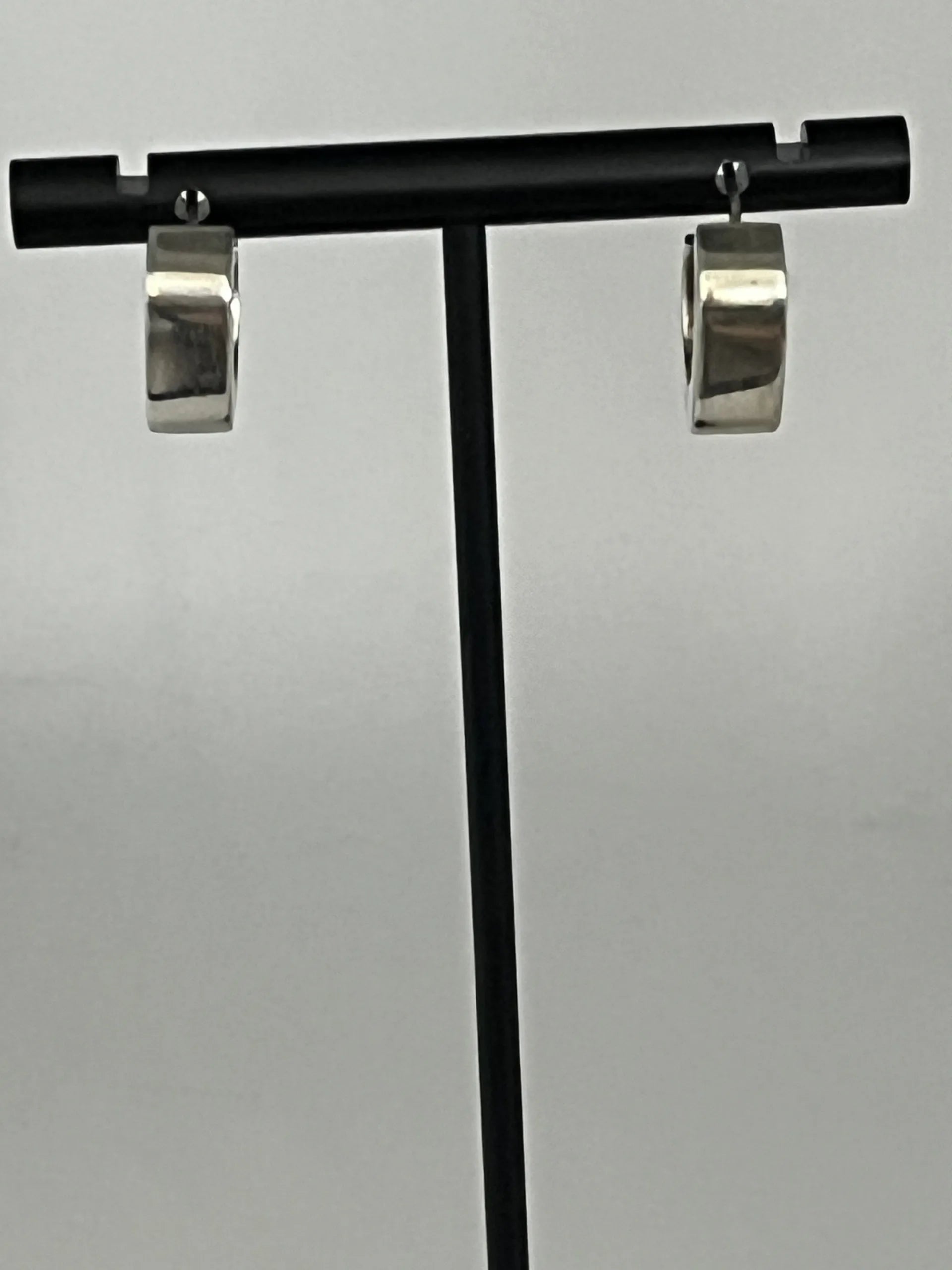 Silpada Silver Chunky Squared Hoop Earrings